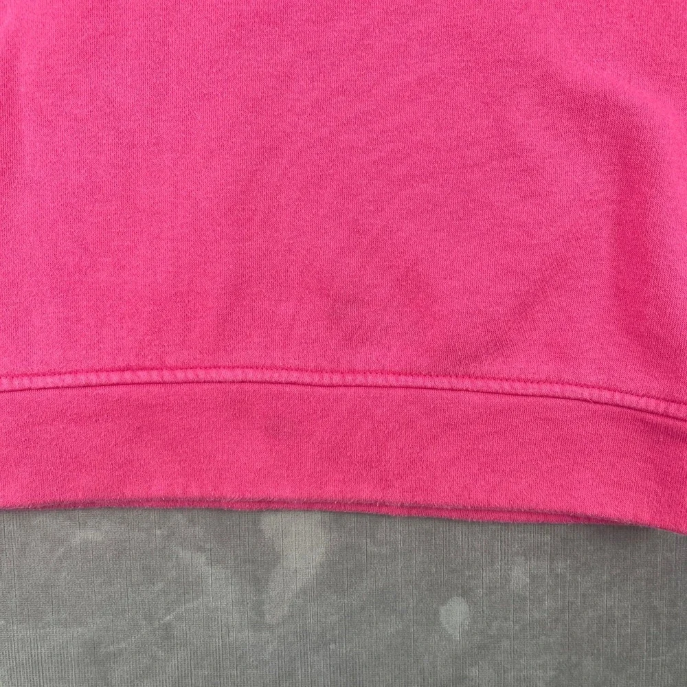 Adidas Girls M 10/12 Pink Hooded Sweatshirt 3-Stripe Logo Pullover Hoodie